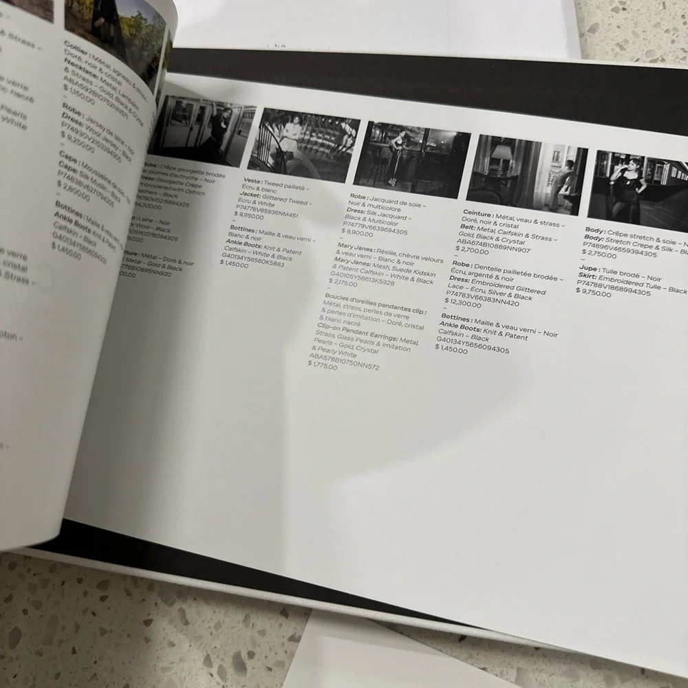 Chanel spring summer 2023 ready to wear book and price list. Hard back